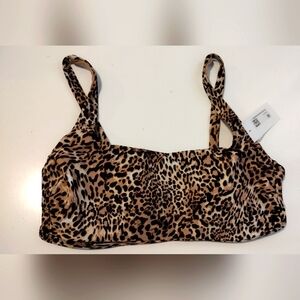 🆕 Kona Sol Leopard print swim top